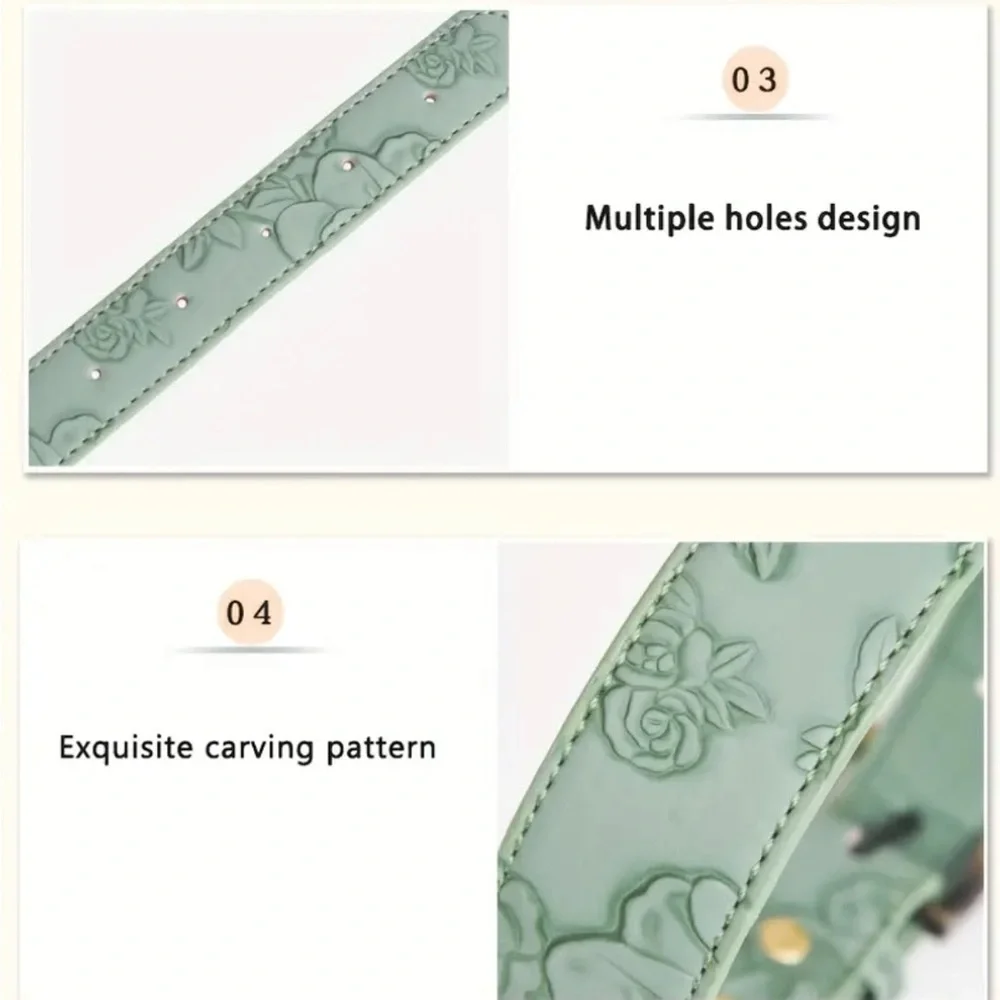 Elegant Teal Green Dog Collar